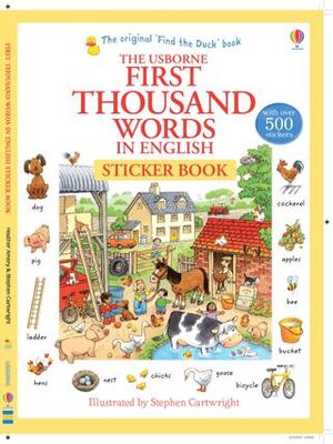 First Thousand Words In English - With Over 500 Stickers - 1