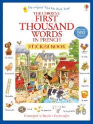 First Thousand Words in French Sticker Book - Usborne