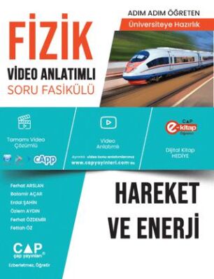 YKS TYT AYT Hazırlık Fizik Hareket ve Enerji Konu Anlatımlı Soru Bankası Video Çözümlü - 1