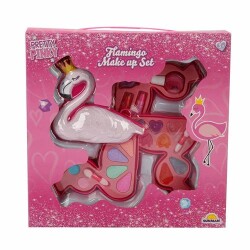 Flamingo Şekilli 3 Katlı Makyaj Güzellik Seti - Sunman