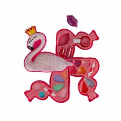 Flamingo Şekilli 3 Katlı Makyaj Güzellik Seti - 2