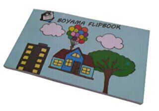 Flipbook Cep Sineması - Uçan Ev Boyama - 1