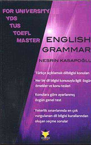 English Grammar High School For University YDS TUS TOEFL Master