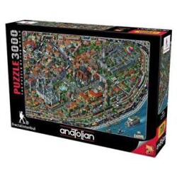 Anatolian Puzzle 3000 Parça Fractal İstanbul - Anatolian