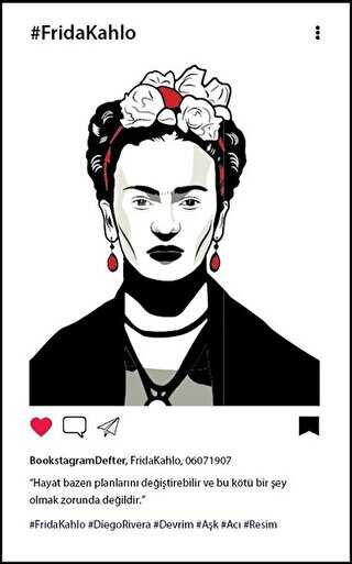 Frida Kahlo Grafiti 2 Bookstagram Defter - Aylak Adam Kültür Sanat Yayıncılık