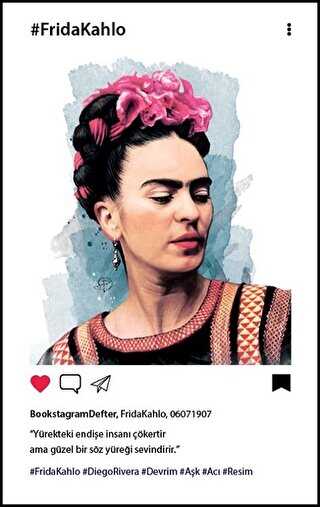 Frida Kahlo Profil Bookstagram Defter - Aylak Adam Kültür Sanat Yayıncılık