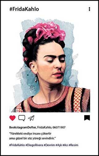 Frida Kahlo Profil Bookstagram Defter