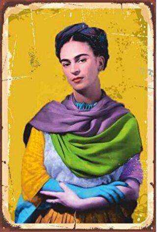 Frida Kahlo Retro Vintage Ahşap Poster