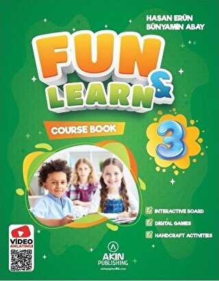 Akın Dil Eğitim Fun and Learn 3 Course Book, Activity Book, Fun Magazine