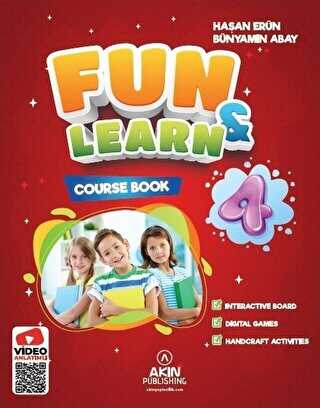 Akın Dil Eğitim Fun and Learn 4 Course Book, Activity Book, Fun Magazine