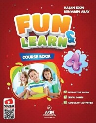 Akın Dil Eğitim Fun and Learn 4 Course Book, Activity Book, Fun Magazine - Akın Dil Eğitim