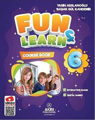 Akın Dil Eğitim Fun and Learn 6 Course Book, Test Book