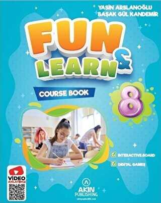 Akın Dil Eğitim Fun and Learn 8 Course Book, Test Book