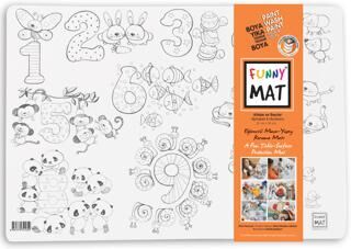 Funny Mat Alfabe - Sayılar 2 Paket 6`lı Keçeli Kalem - 1