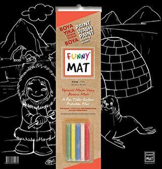Funny Mat Black Kutup - Tebeşirli - 1