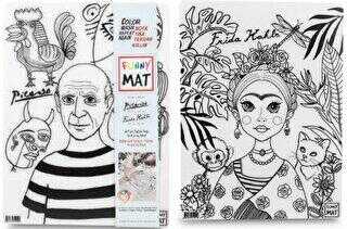 Funny Mat Pablo Picasso ve Frida Kahlo İkili Set - Akademi Çocuk