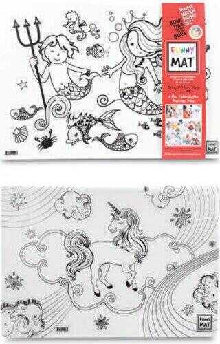 Funny Mat Unicorn ve Deniz Kızı İkili Set - Akademi Çocuk