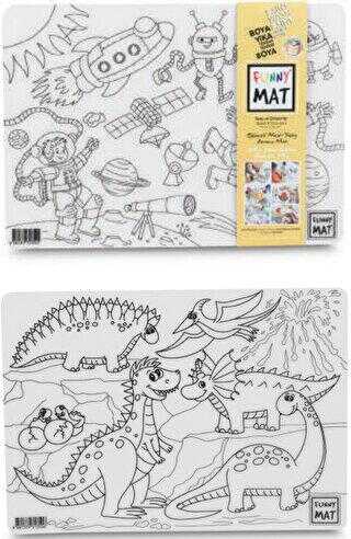 Funny Mat Uzay ve Dinozorlar İkili Set