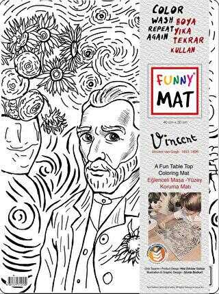Funny Mat Vincent Van Gogh - Akademi Çocuk