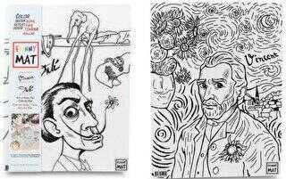 Funny Mat Vincent Van Gogh ve Salvador Dali İkili Set