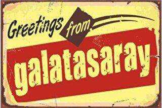 Galatasaray Retro Vintage Ahşap Poster