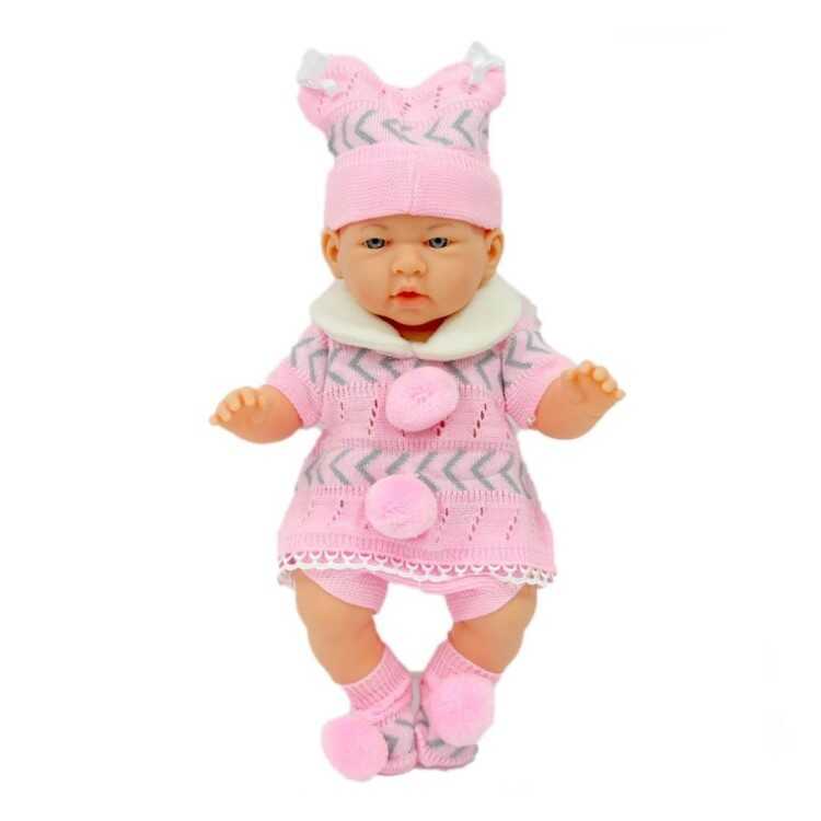 Galtoys Azra Newborn Pembe-Gri Triko Elbiseli - 2