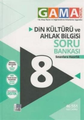 Gama Yayınları Gama Din Kültürü ve Ahlak Bilgisi Soru Bankası 8 - 1