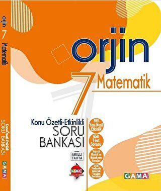 Gama Yayınları 7. Sınıf Orjin Matematik Konu Özetli Soru Bankası - 1
