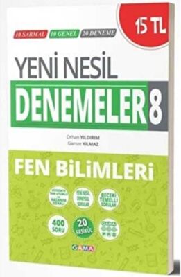 Gama Yayınları 8. Sınıf Fen Bilimleri Yeni Nesil Denemeler - 1