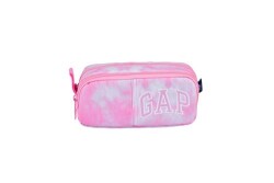 Gap Kids Çift Bölme Kalem Çantası 13382 Pembe Batik Desen - GAP