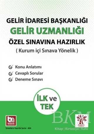 Gelir İdaresi Başkanlığı Gelir Uzmanlığı Özel Sınavına Hazırlık - Akademi Consulting Training