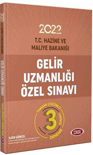 Gelir Uzmanlığı Sınavı Tamamı Çözümlü 3 Deneme Sınavı - Data Yayınları