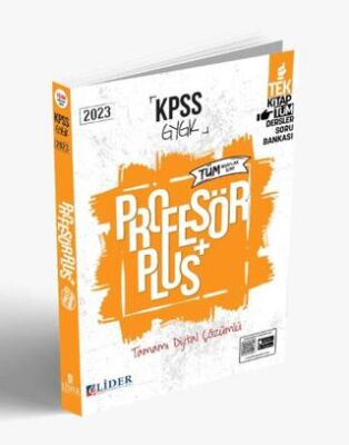 Lider Yayınları Genel Kültür Genel Yetenek Profesör Plus Dijital Çözümlü Qr Kod Soru Bankası Lider Yayınları - 1