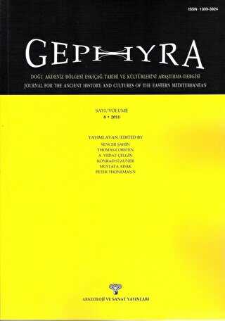GEPHYRA Sayı 8 - Volume 8 - 2011