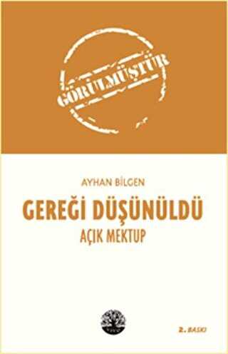 Gereği Düşünüldü - Vivo Yayınevi