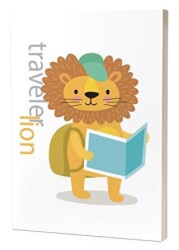 Gezgin Hayvanlar Aslan Traveler Lion - Süresiz Ajanda - Kırmızı Ada Yayınları