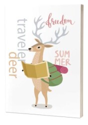 Gezgin Hayvanlar Geyik Traveler Deer - Süresiz Ajanda - Kırmızı Ada Yayınları