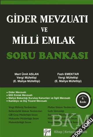Gider Mevzuatı ve Milli Emlak Soru Bankası - Gazi Kitabevi
