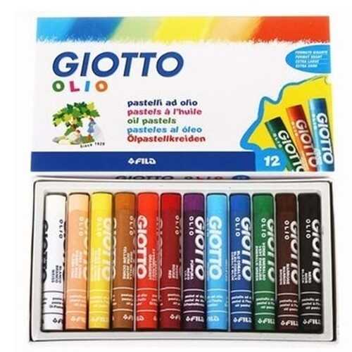 Giotto Olio Yağlı Pastel Boya Silindir12 Renk