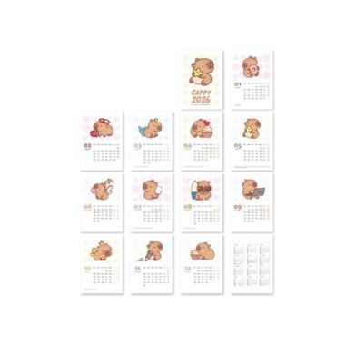 Gıpta 1217BRS My Bırd 12x17 Bristol Üçgen Takvim 2026 - 2