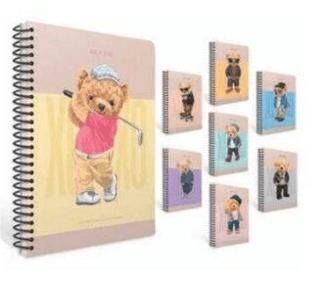 Gıpta 6267 Xoxo Spiralli Sert Kapak Defter 17X24 120 Yaprak Kareli - 1