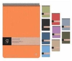 Gıpta 6999 Canvas Block Spiralli Sert Kapak Defter 17X24 100 Yp Kareli - Gıpta