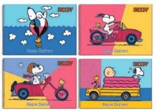 Gıpta 7313 Snoopy Spiralli Resim Defteri 25X35 15 Yaprak - 1