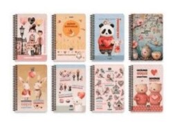 Gıpta 7329 Mono Plan Spiralli Sert Kapak 17x24 96 Yaprak Planner - Gıpta