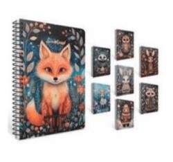 Gıpta 7434 Woodland Spiralli Sert Kapak Defter A6 96 Çizgisiz - Gıpta
