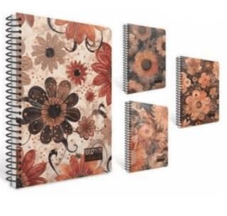 Gıpta 7435 Brown Book Spiralli Sert Kapak Defter 17X24 100 Çizgili - 1