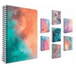 Gıpta 7553 Smoke Spiralli Ofset Pp Kapak Defter A4 80 Çizgili - Gıpta