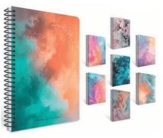 Gıpta 7554 Smoke Spiralli Ofset Pp Kapak Defter A4 80 Kareli - 1