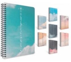 Gıpta 7556 Moment Spiralli Ofset Pp Kapak Defter A4 80 Kareli - Gıpta