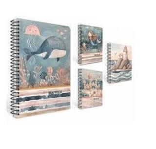 Gıpta 7633 Sea Book Spiralli Pressboard Kapak Defter 13X21 80 Çizgili - 1